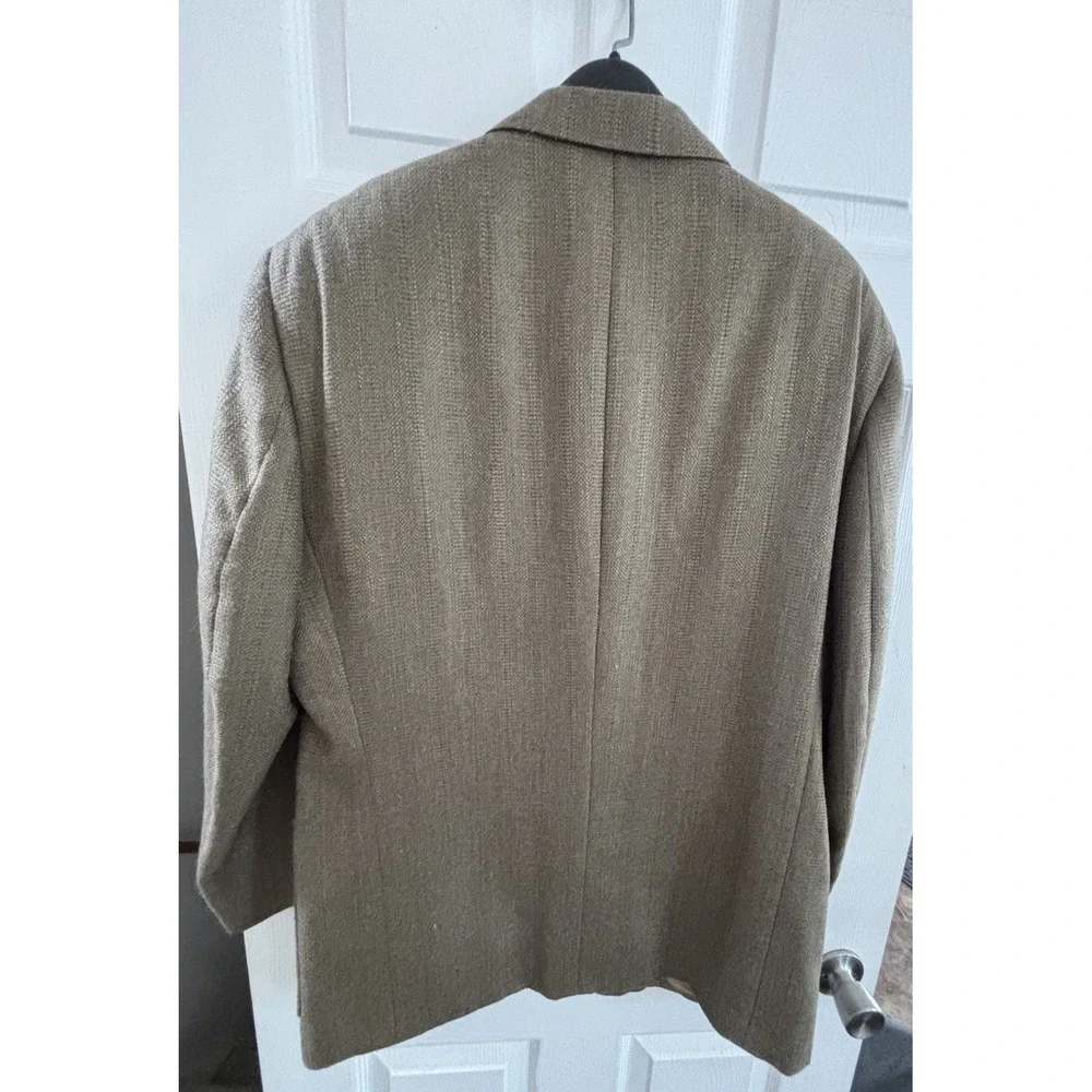 Burberry Mens 44R Herringbone Sport Coat Wool  Jacket‎ Academia Office Casual